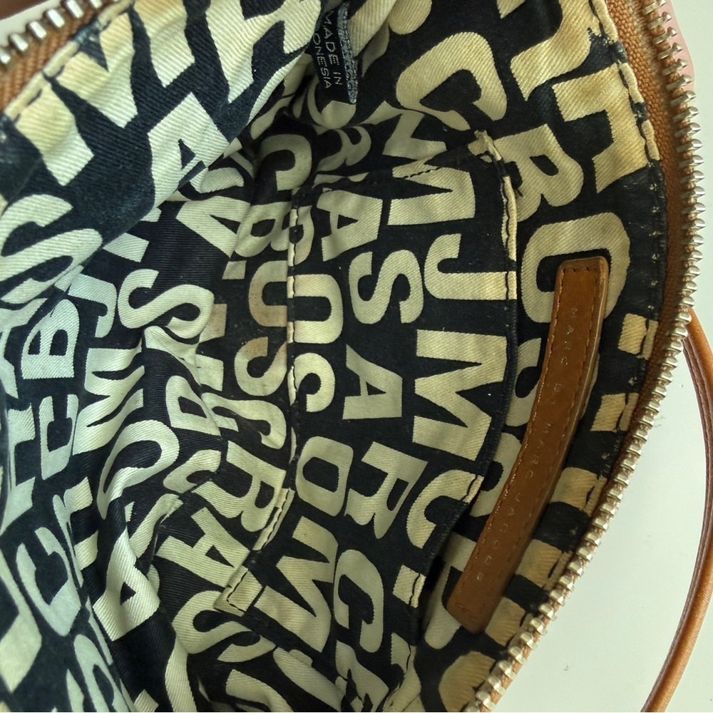 Marc Jacobs Y2K brown cognac turnlock Tan Leather Crossbody Bag - Picture 10 of 13
